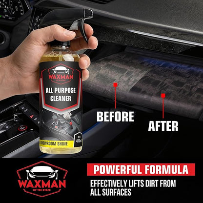 All Purpose Car Cleaner – Professional Multi-Surface Car Interior & Exterior Cleaner for Wheels, Carpets, Seats, Dashboard, Engine Bay – Heavy-Duty Formula – 500 ml