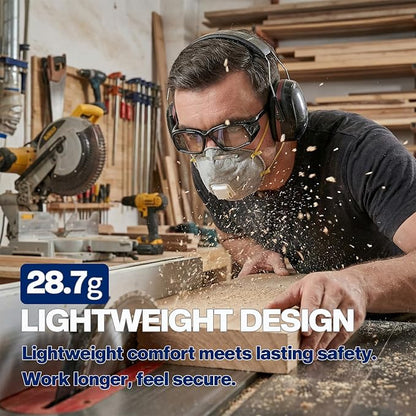MORK&SUKY Safety Glasses for Men&Women, Anti-Fog Protective Eyewear with Side Shields for Woodworking, Lab Work,Construction.