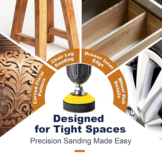 189 Pieces 2 Inch Sanding Discs, GOH DODD Hook and Loop Sanding Pads 60 to 10000 Grit Wet Dry Sandpaper with 1/8" 1/4” Shank, Backing Pad, Polishing Pads and Interface Pad for Auto Metal Resin Wood