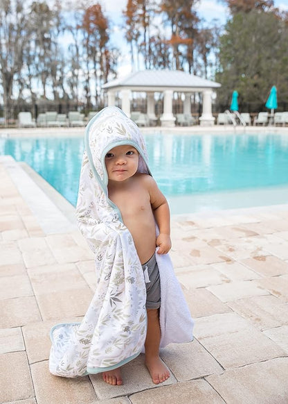 Copper Pearl Hooded Bath Towels Premium Knit/Terry Cloth Baby Towels with Hood, Pockets, and Cool Designs - Great to Gift and Make Bath Time Fun - Baby Bath Towel, Rex