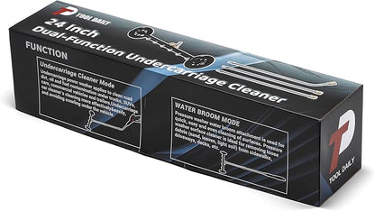 Tool Daily Dual-Function Undercarriage Cleaner, 24 Inch, Water Broom for Pressure Washer with 7 Nozzles, Under Car Washer Attachment, 3 Pcs Extension Wand, 4000 PSI