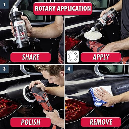 SONAX Ultimate Cut | Strong Abrasive Compound | Removes p1000 or Finer | Water Based Polish/Compound | Step 1 Compound | Removes Deep Scratches | Removes Sand Scratches | 1L | 239300