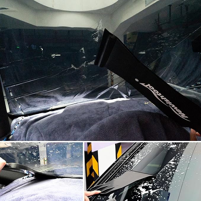 NEWISHTOOL Window Tint Tools Kit - Bulldozer Squeegee, Side Wiper, Small Squeegee for Vinyl & Glass Film Tint