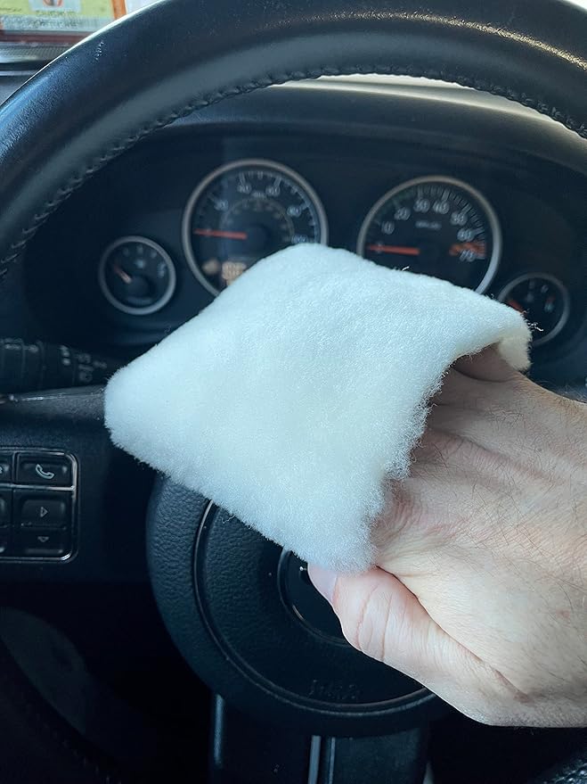 Genuine Lambswool Fingertip Mitt Applciator - Auto Detailing 2", 3" 4" (3, 2")