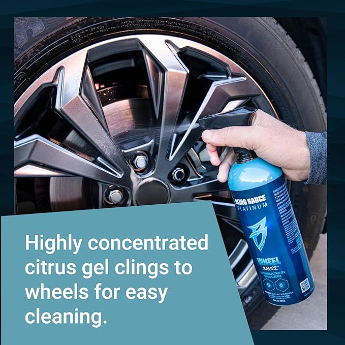 Bling Sauce Wheel Clean Automotive Bundle, Includes Tire Sauce and Wheel Sauce