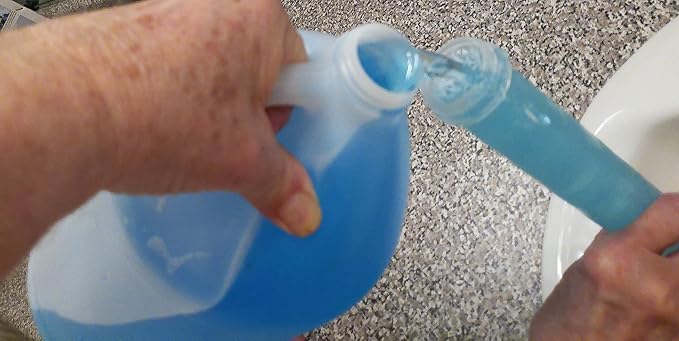 5-in-1 Triple Head Snow De-Icer with Ice Scraper, Snow Brush, Squeegee, 8 oz Refillable Container, Made in USA