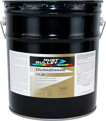 RUST BULLET DuraGrade Color - White - 5 Gallon - Advanced Technology Corrossion Control, Rust Inhibitor & Protective Coating, Exceptional Adhesion, UV Resistant