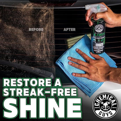 Chemical Guys Glass Cleaner Signature Series - Ammonia-Free Window and Mirror Spray for Cars, Trucks, SUVs, and RVs - Safe for Tinted Glass, Windshields, Household Windows & Interior Surfaces - 16 oz