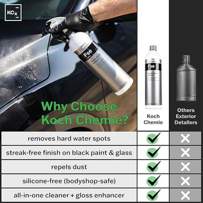 KOCHCHEMIE - Finish Spray Exterior Quick Detailer with Limescale Remover - Cleans, Maintains, and Preserves External Vehicle Surfaces, Glass, and Plastics; Ideal for Quick Finishing (1 Liter)