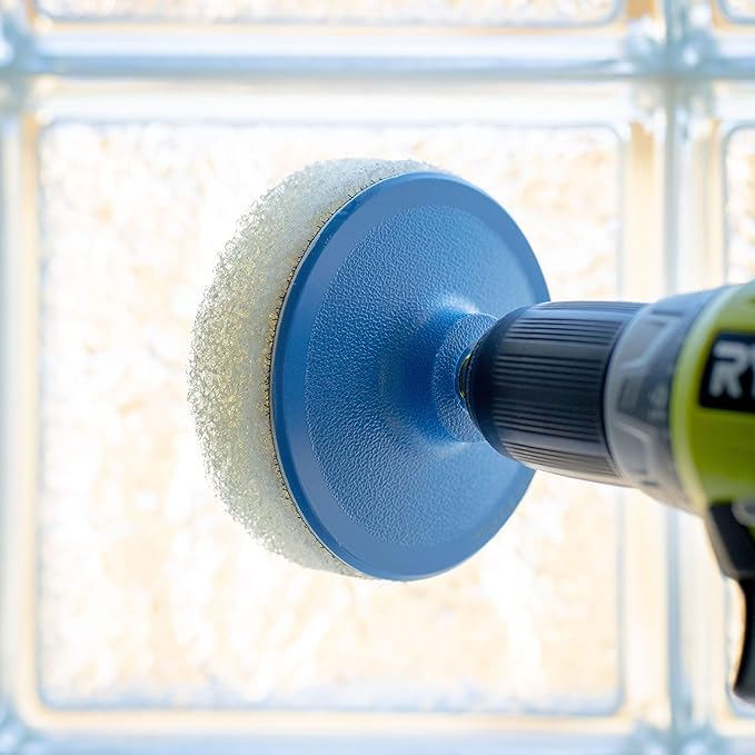 Bring It On Cleaner Water Spot Polishing Kit | For Shower Glass and Windows | Tile and Grout Polishing | Included Drill Scrub Brush, Microfiber, 8 ounces Water Spot Remover