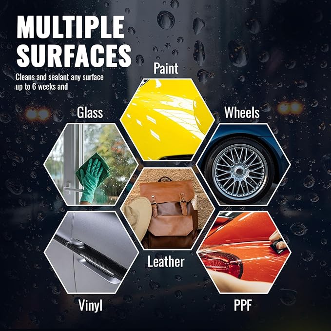 OMNIGUARD™ Concentrate with HYPERBEAD™ 34oz | 1L Quick Spray & Wipe Waterless Car Detailer - Cleans, Shines & Protects Paint, Glass, Wheels & Trim - No Pre Wash Needed - Long Lasting UV Shield