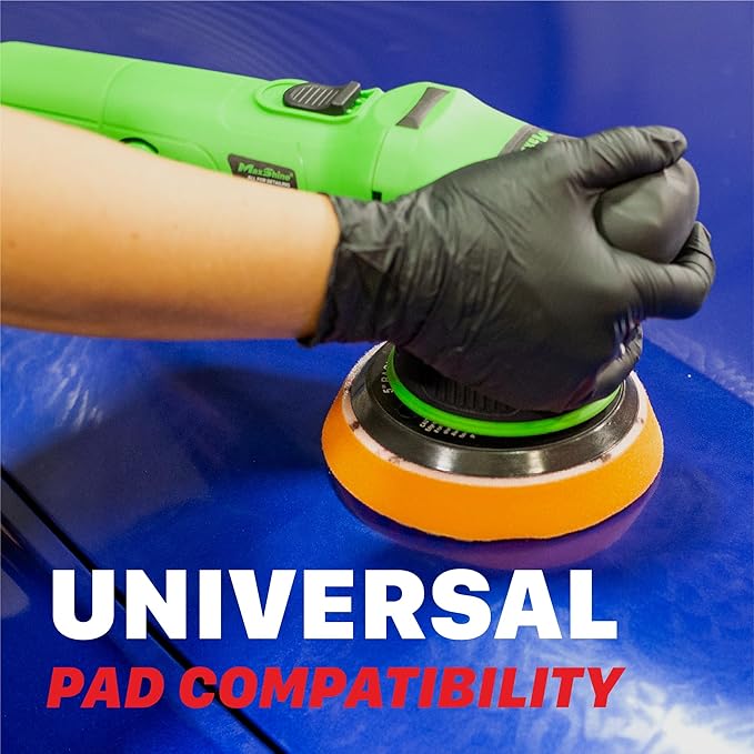 Maxshine M8S V2 G Dual Action Polisher | 8mm Throw, 5” Plate, 1000W Motor, 6-Speed, 6500 RPM | Corded Electric Polisher for Auto, Boat & Marine Detailing, Scratch Removal & Paint Correction