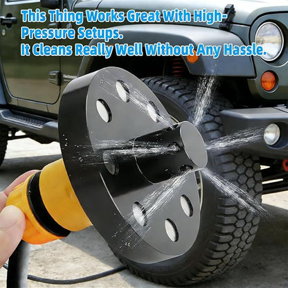 Magnetic Chassis Cleaner Flusher Kit (Includes Wash Mitt) for Standard 0.61” Garden Hose & Pressure Washers, 360° Magnetic Undercarriage Cleaner with 6 Nozzles, for Truck, SUV, Off-Road (3pc)