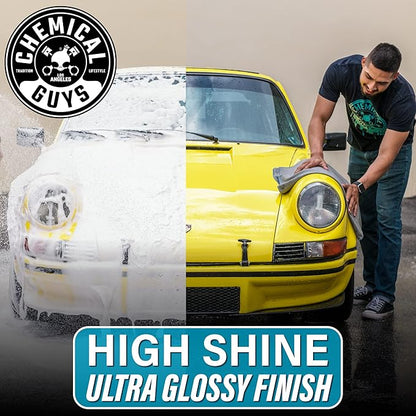Chemical Guys HydroSuds Ceramic SiO₂ Shine High Foaming Car Wash Soap - Foam Cannon Soap, Works with Foam Guns or Bucket Washes Safe for Cars, Trucks, Motorcycles, RVs, & More, Berry Scent - 64 fl oz