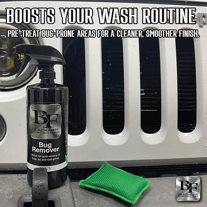 Blackfire Pro Detailers Choice Bug Remover | Specialized Automotive Spray Cleaner & Spot Treatment | Safe for Vehicle Paint | Removes Bugs Without Damage | BF-175 | 32oz