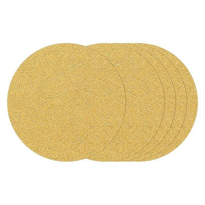 Kozelo 25 Pcs Sanding Discs 3 Inch 60 Grit Hook and Loop Random Orbital Sandpapers Suitable for Drywall Sander Wood Metal Furniture, Yellow