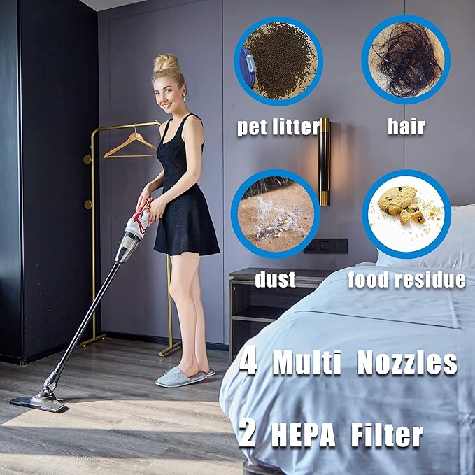 RichFire Cordless Vacuum Cleaner for Makita Battery,Wireless Handheld Power Vacuum Cleaner for Home, Boat, Workshop, Pet Hair, Furniture Cleaning(Tool Only No Battery)