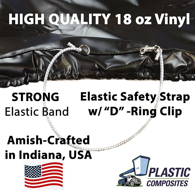 Bucket Truck Parts Economy Line Elastic Banded Bucket Cover, Fits 2 Man Bucket 28"x51" Edge to Edge