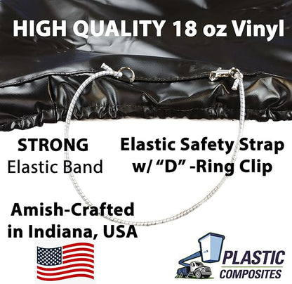 Bucket Truck Parts Economy Line Elastic Banded Bucket Cover, Fits 2 Man Bucket 28"x51" Edge to Edge