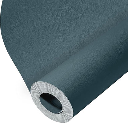 ONine Leather Repair Patch，Leather Repair Tape, 12 x 48 inches Leather Repair Patch for Furniture,Vinyl Repair kit，Leather Couch Patch，for Sofas, Furniture, car Seats, (Turquoise Blue-Litchi Grain)