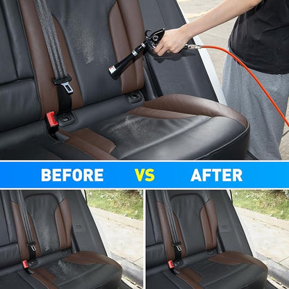 MYPIN Aluminium Car Cleaning Gun with Tapered Nozzle, 6-9.2Bar with 2 Set Nozzle, Pressure Air Blower Blow Gun Producing Powerful Blast of Air for Cleaning Cars, Velvet, Furniture and Carpets