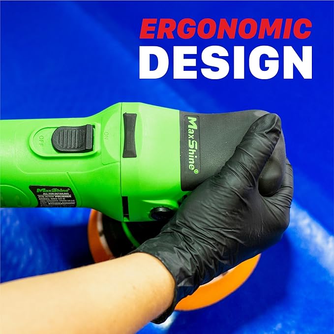 Maxshine M8S V2 G Dual Action Polisher | 8mm Throw, 5” Plate, 1000W Motor, 6-Speed, 6500 RPM | Corded Electric Polisher for Auto, Boat & Marine Detailing, Scratch Removal & Paint Correction
