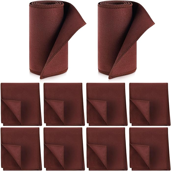 10 Pcs Shine Shoes Cloth Kit Polish Dauber Applicators Cleaning Leather Shoes Boots Microfiber Care Cloths Suede Cleaner