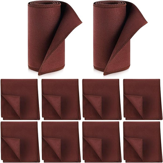 10 Pcs Shine Shoes Cloth Kit Polish Dauber Applicators Cleaning Leather Shoes Boots Microfiber Care Cloths Suede Cleaner