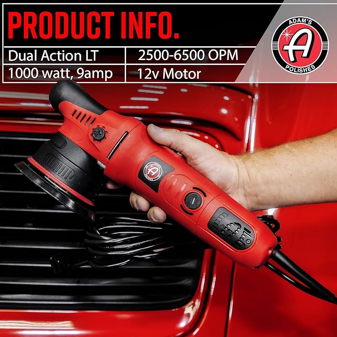 Adam's Polishes 9mm Dual Action Car Polishing Kit (16 Item) - Buffer Car Scratch Remover for Car Detailing | Includes Polish, Compound & Pads