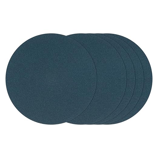 Kozelo 25 Pcs Sanding Discs 8-7/8 Inch 120 Grit Hook and Loop Orbital Sandpaper Suitable for Metal Wood Furniture DIY Grinding and Polishing, Blue