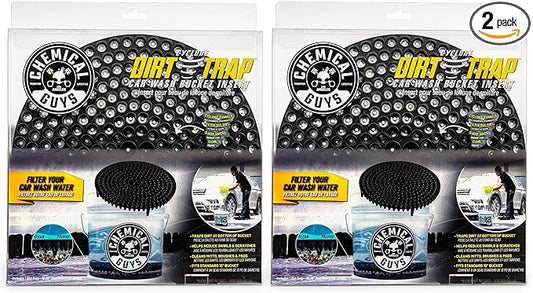 Chemical Guys Cyclone Dirt Trap Car Wash Bucket Insert Black Color (2 Pack) - DIRTTRAP01_02