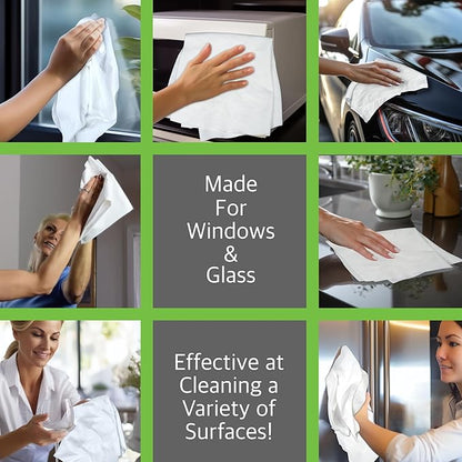 Microfiber Magic Streak Free Cleaning Cloth 6 Pack Clean Any Surface With Just Water Eco Friendly Environmentally Safe Perfect for Window, Mirror, Kitchen, Counters, Appliances, Car, Cycle, TV Screen