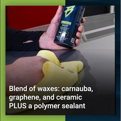Bling Sauce Platinum Fusion Sauce, Vanilla Scent, Graphene & Ceramic Car Wax Blend for Maximum Gloss & Shine, 24oz.