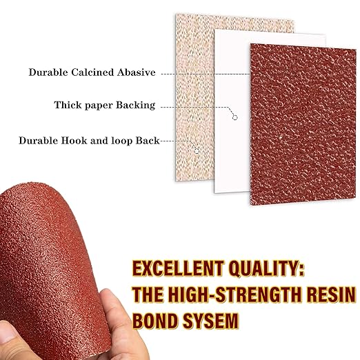 WCIC 100-Pack 3-Inch Sanding Discs | P80 to P3000 Full Grit Range | 10pcs per Grit for Comprehensive Projects | Silicon Carbide for Wood Metal Auto Finishing