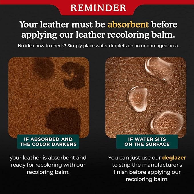 Clyde's™ Leather Preparer and Deglazer | Best for Non Absorbent Leather Surfaces | Remove Factory Finishes from Furniture, Auto Interior, Tack, and Shoes | to Be Used Before Leather Recoloring Balm