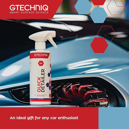 Gtechniq Basic Maintenance Car Care Kit, 6-Piece | Includes Shampoo, Tire Dressing, Detailer, Microfiber Drying Towel, Microfiber Buff Cloths and Kit Bag, Keeps Interior and Exterior Glossy and Clean