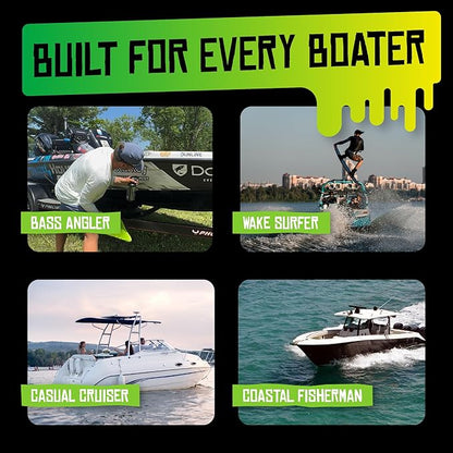 Boat Juice 2in1 Exterior Boat Cleaner & Protectant Spray | Water Spot Remover with SiO2 Ceramic Sealant | Pina Colada Scent | Marine Detailing & Boat Cleaning Supplies | Made in USA (32oz)