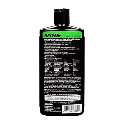 DRIVEN Marine Polish & Sealant for Super High Gloss Wet Look, Protection from Water Spots & Contaminants - Polymer Polish Against Intense Heat from Sun, Exhaust Stain & More - for Boats, RVs, More