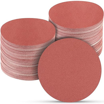 100 PCS 6 Inch Sanding Discs 1200 Grit Hook and Loop Sandpaper, Round Orbital Sand Paper Discs for Sander