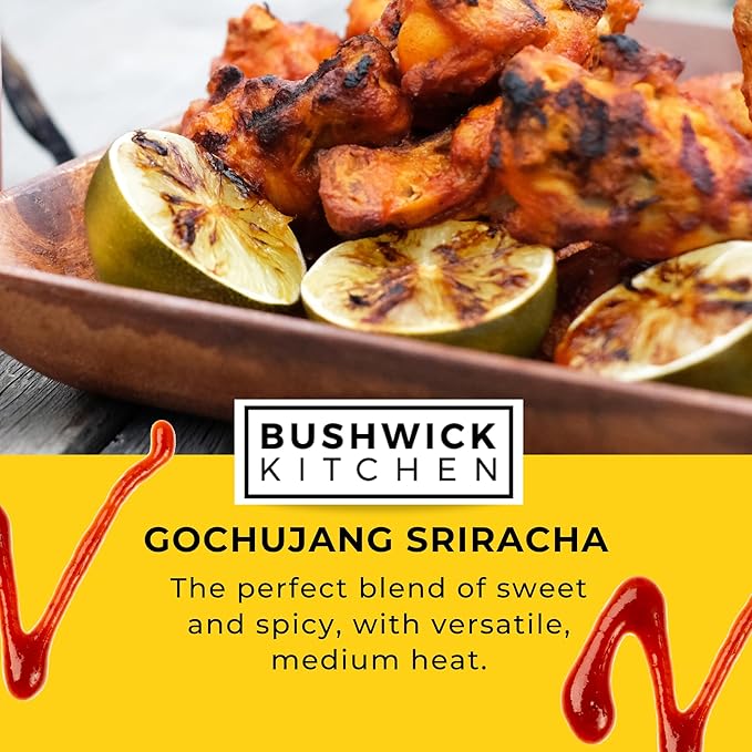Weak Knees Super Spicy Gochujang Sriracha Hot Sauce, Bold Korean Gochujang Paste with a Kick & Fiery Heat from Habanero Peppers, Made in the USA, 10.5oz Squeeze Bottle