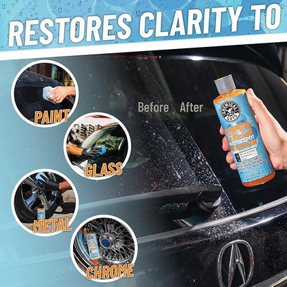 Chemical Guys Heavy Duty Water Spot Remover Gel for Paint, Glass, and Metal - Mineral and Water Spot Remover for Cars, Trucks, Motorcycles, RVs & More - 16 oz (2 pack)