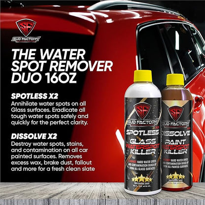 Sud Factory Water Spot Remover Glass And Paint Upgraded Bundle Of 2 Two
