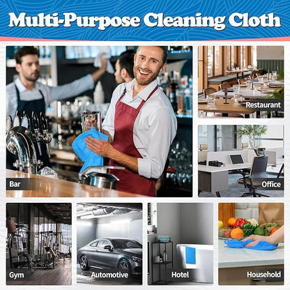 FIXSMITH Shop Towels, Microfiber Cleaning Cloth Bulk, 200 Pack Microfiber Towels for Cars, All-Purpose Absorbent Cleaning Rags, Dust Cloth for Automotive, Mechanic, Garage, Bar, 11.5 x 11.5 inch