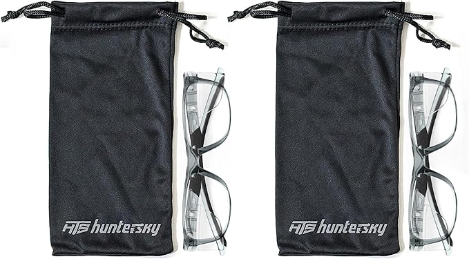 HTS HUNTERSKY TR90NZZ Safety Glasses with Side Shield Small Size Women Men ANSI Z87 Anti Fog Scratch Resistant Lab Pickleball