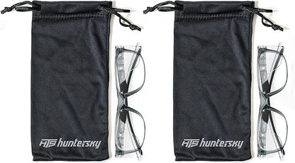 HTS HUNTERSKY TR90NZZ Safety Glasses with Side Shield Small Size Women Men ANSI Z87 Anti Fog Scratch Resistant Lab Pickleball