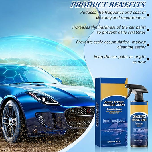 Car Quick-Acting Coating Agent Spray,3 in 1 High Protection Quick Car Coating Spray,Limlex Coating Sprays,Car Scratch Wax Polish Sprays Waterless Wash for Shine & Protection