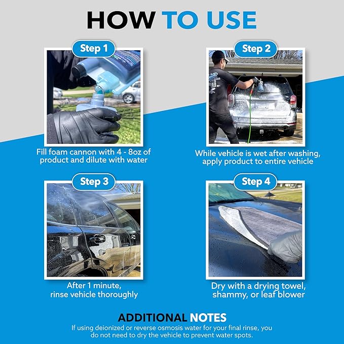 Image Wash Products Wax Replacement (Foamable) - Protectant for Trucks/RV's/Cars/Boats/Trailers/Equipment. ((32 Fl Oz (Pack of 1)))