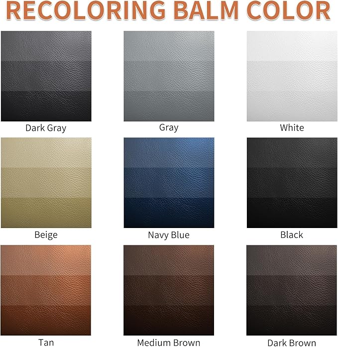 Laxmorph Leather Recoloring Balm Medium Brown for Couches,Leather Dye Paint Color Restorer Leather Fade Scratch Repair for Car Seats Furniture Shoes Boots Purse Jacket Belt