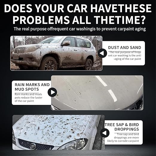 Car Coating Spray, SOPAMI 3-in-1 Quick Effect Coating Agent, Waterless Car Wax Spray for Shine Protection, Nano Hydrophobic Quick Detailer for Paint, Glass, Plastic Metal Surfaces