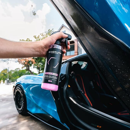 Blackline Car Care - Speed Gloss Quick Detailer & Shine Spray - Versatile, Fast Cleaning for a Streak-Free, Glossy Finish on All Vehicle Surfaces (16 Fl Oz)